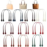 20Pcs Bag Handles for Bag Making,23.4" PU Leather Straps for Handbag,Purse Handles for Crochet Bags,10 Colors