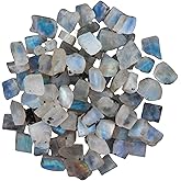 InfiinityGemsArt Rainbow Moonstone Raw Supply Chakra Crystals and Healing Stones, June Birthstone Natural Rocks for Tumbling and DIY Raw Stones For Jewelry Making Wire Wrapping, Gifts For Jewelry Makers