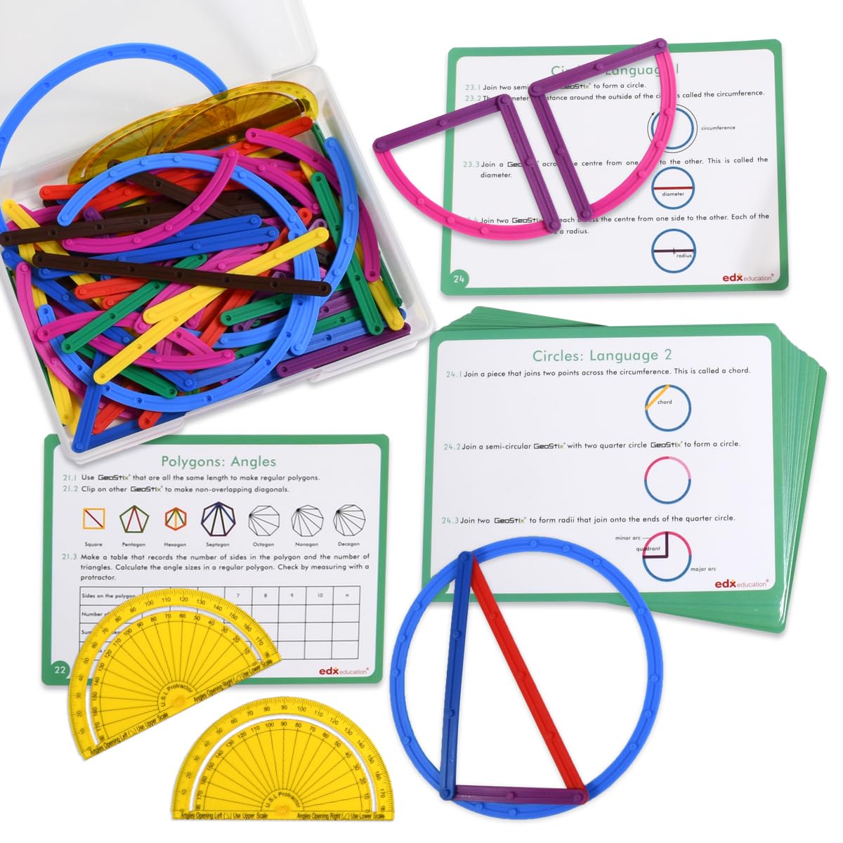 edxeducation GeoStix Deluxe Set | Teach Geometry