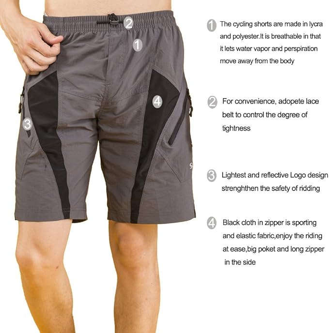 grey cycling shorts set