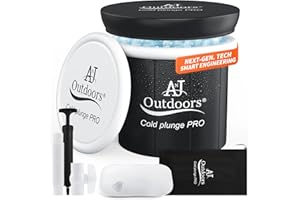 ANJ OUTDOORS Cold Plunge PRO Next-Gen Cold Plunge Tub for Athletes | Integrated Pole-free Insulation Wall Ice Bath Tub/Ice Pod | Extra Large Outdoor/Indoor Recovery Portable Bathtub