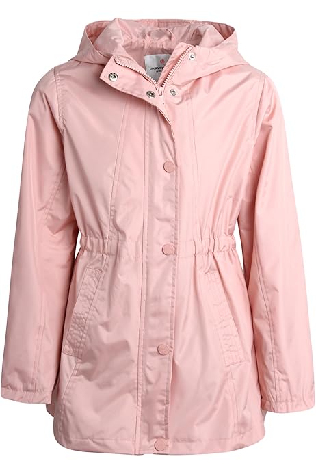 Rain Jacket Girls Pink Platinum Girls' Rain Jacket Lightweight