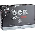 OCB Long Black Paper Plus Tips, 32 Packets
