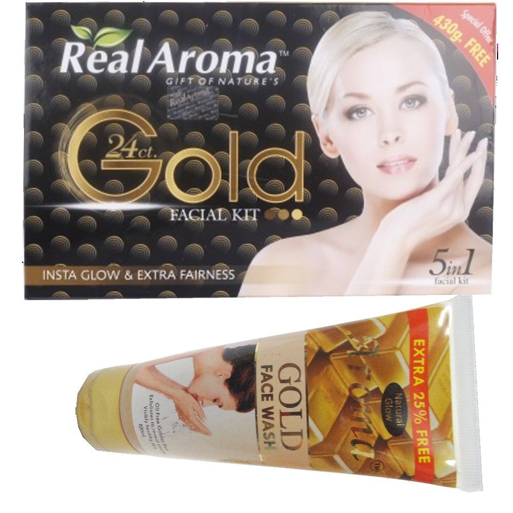 real aroma gold facial kit