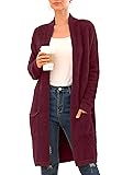 QIXING Womens Long Sleeve Cardigans Shirt Open