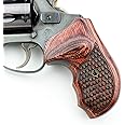 Altamont - S&W J Round Revolver Grips - Bateleur - Real Wood Gun Grips fit Smith & Wesson J Frame Round Butt .38 Special and 9mm Revolvers - Made in USA