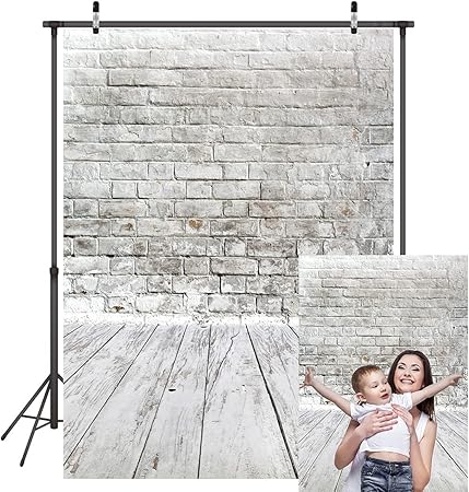 Lywygg 5x7ft White Brick Wall And Wooden Floor Backdrop White Brick Wall Backdrop Brick Wall Video Backdrop White Brick Backdrop Wooden Floor Backdrop Backdrop Baby Background Studio Drop Cp 1 Amazon Co Uk Electronics