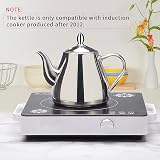 Stainless Steel Teapot 70oz 2.0L Pouring Teapot 6-8 Cups view 5