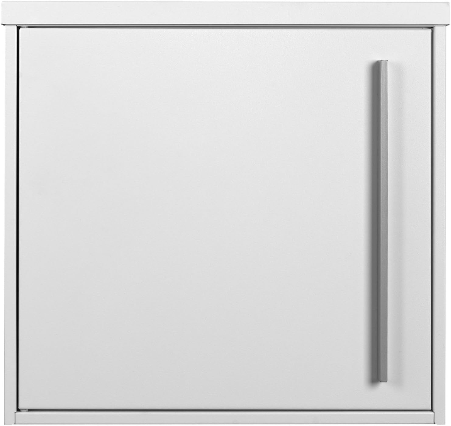 MOCAVI Box 101 Functional and Elegant Letterbox, signal white (RAL 9003), wall-mounted, large, lock on the right, modern postbox for your mail, durable