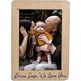 EVKILKJS Car Visor Picture Frame With Clip, Gifts For Dad Drive Safe I Love You Clip,Car Decor Hanging Photo Frame, Picture Frame For Car