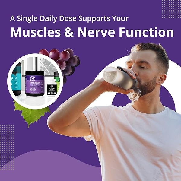 STELLAR LABS ELECTROLYTE POWDER NO SUGAR | LOW FODMAP HYDRATION MULTIPLIER POWDERED DRINK MIX | KETO FRIENDLY, SUGAR FREE, NON-GMO, GLUTEN FREE DEHYDRATION RELIEF | GRAPE, 30 SERVINGS