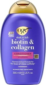 OGX Biotin & Collagen Conditioner, Thick & Full Hair, 385ml, Sulfate Free