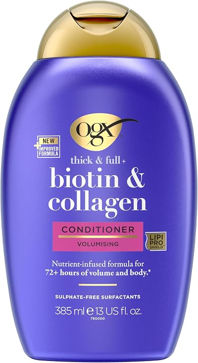 OGX Biotin & Collagen Conditioner, Thick & Full Hair, 385ml, Sulfate Free