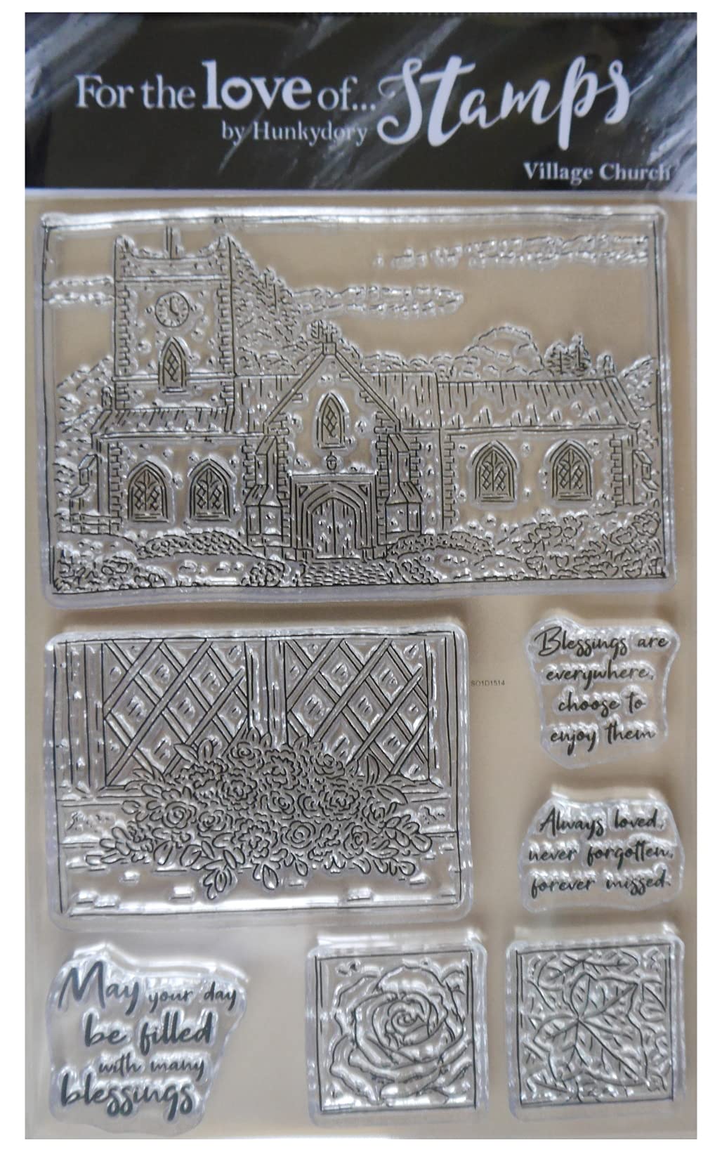 Hunkydory for The Love of Clear Stamp Set Village Church FTLS675