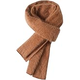 EURKEA Women's 100% Pure Brushed Cashmere Scarf, Soft Warm Lightweight Winter Wrap, Multiple Colors