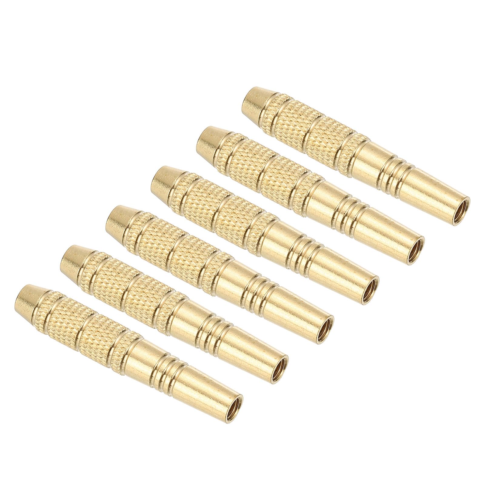 PATIKIL 16 Grams Dart Replacements Barrel, 6Pcs Copper Dart Replace Barrel Accessories for Soft and Steel Dart Tips, Gold Tone