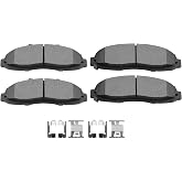 SCITOO D679 Front Semi-Metal Brake Pads Sets For Ford For F-150 1997-2003 | Fit For Lincoln For Blackwood 2002; Stable Braking Performance &amp; Good Heat Dissipation