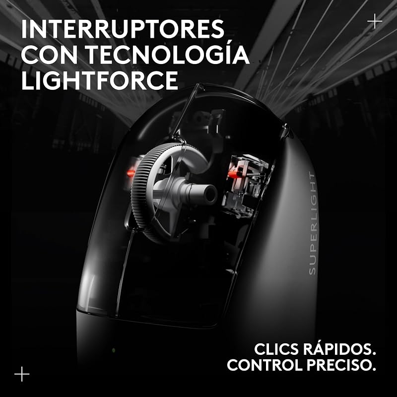 Pro X Superlight 2, Ratón inalámbrico para Gaming - Negro
