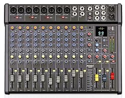 JXSOU Audio Mixer, 16-Channel DJ Mixer Bluetooth