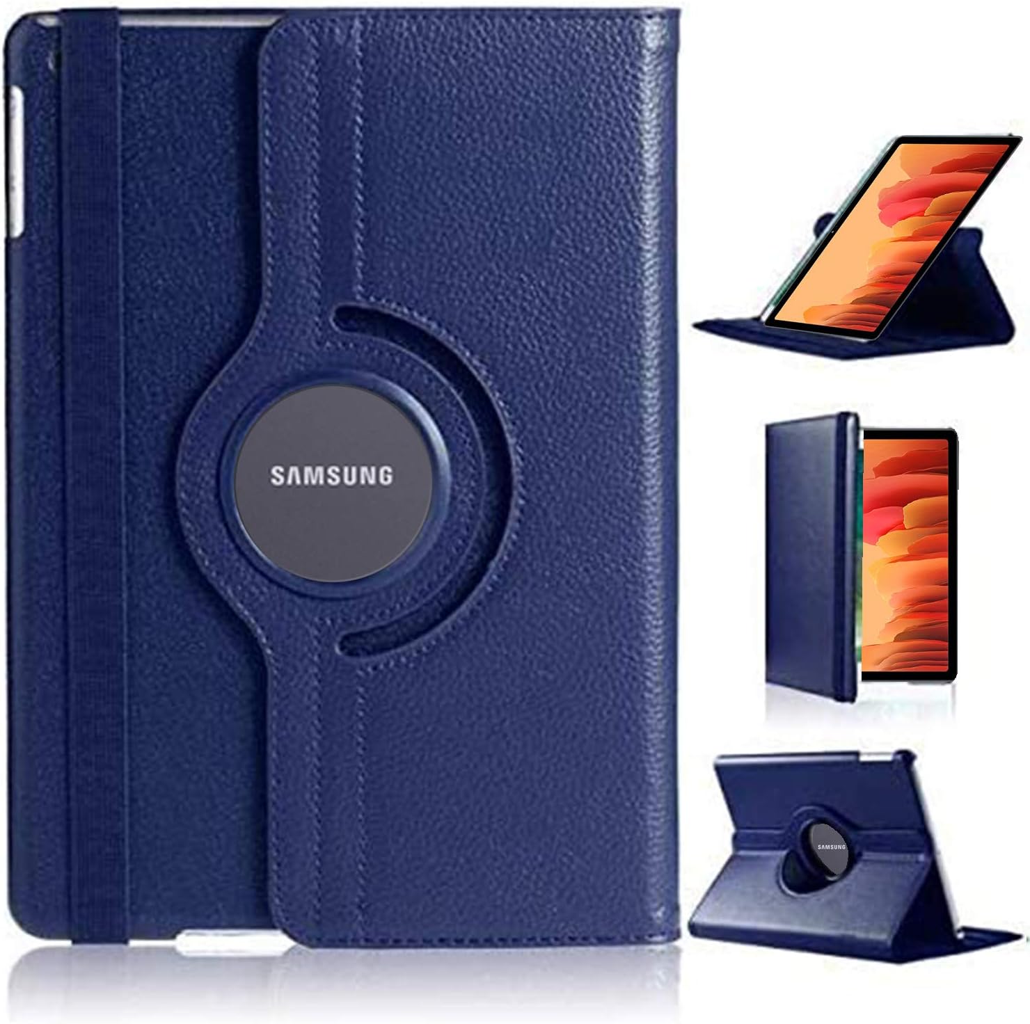 DN Technology Case For Samsung Galaxy Tab A7 10.4 inch 2022/2020 Multi Angle 360° Rotating Smart Folio Protective Tablet Cover (SM-T509/T500/T505/T507) (BLUE)