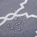 VIROSA Grey Moroccan Shower Curtain 180x180 cm Water Repellent Polyester view 5