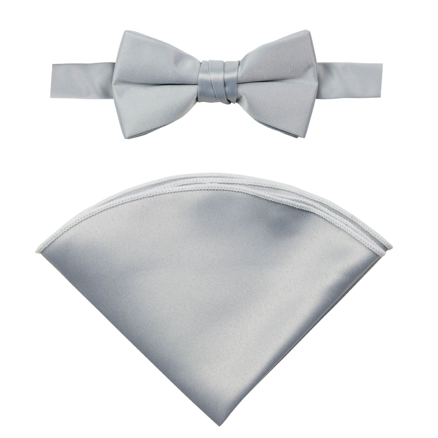 Spring Notion Boys' Satin Bow Tie and Handkerchief