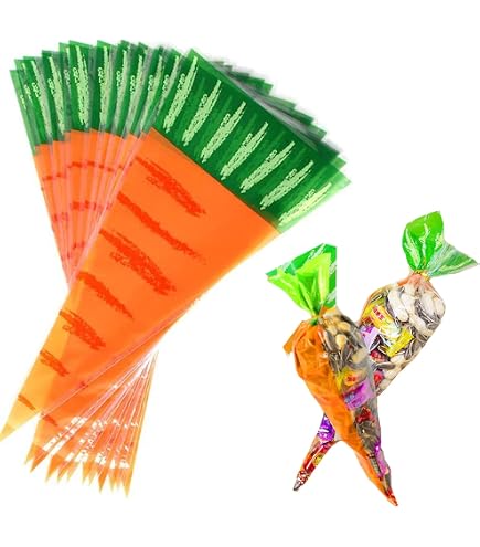 Wilton - Sacchettini Regalo A Forma Di Carota - Confezione 15 Pezzi - Multicolore - 3
