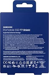 Samsung T7 Shield 1 TB Portable SSD USB 3.2 Gen2 Blue MU-PE1T0R/EU view 9