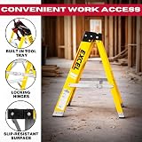 Excel 2 Step Fibreglass Ladder 0.76m - Heavy Duty 150kg Non-Conductive view 5