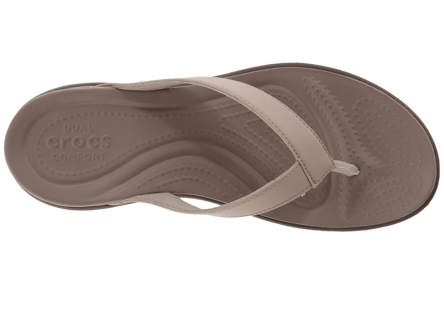 crocs flip flops with leather strap