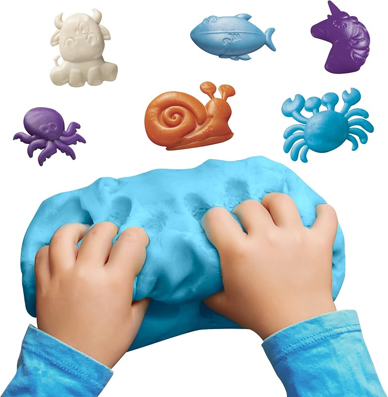 Pasta da Modellare BABY DO, Set di 8 Colori, per Bambini dai 12 Mesi, Colori Brillanti e Miscelabili, Non Sporca le Mani e Asciuga all'Aria, Contiene Frumento
