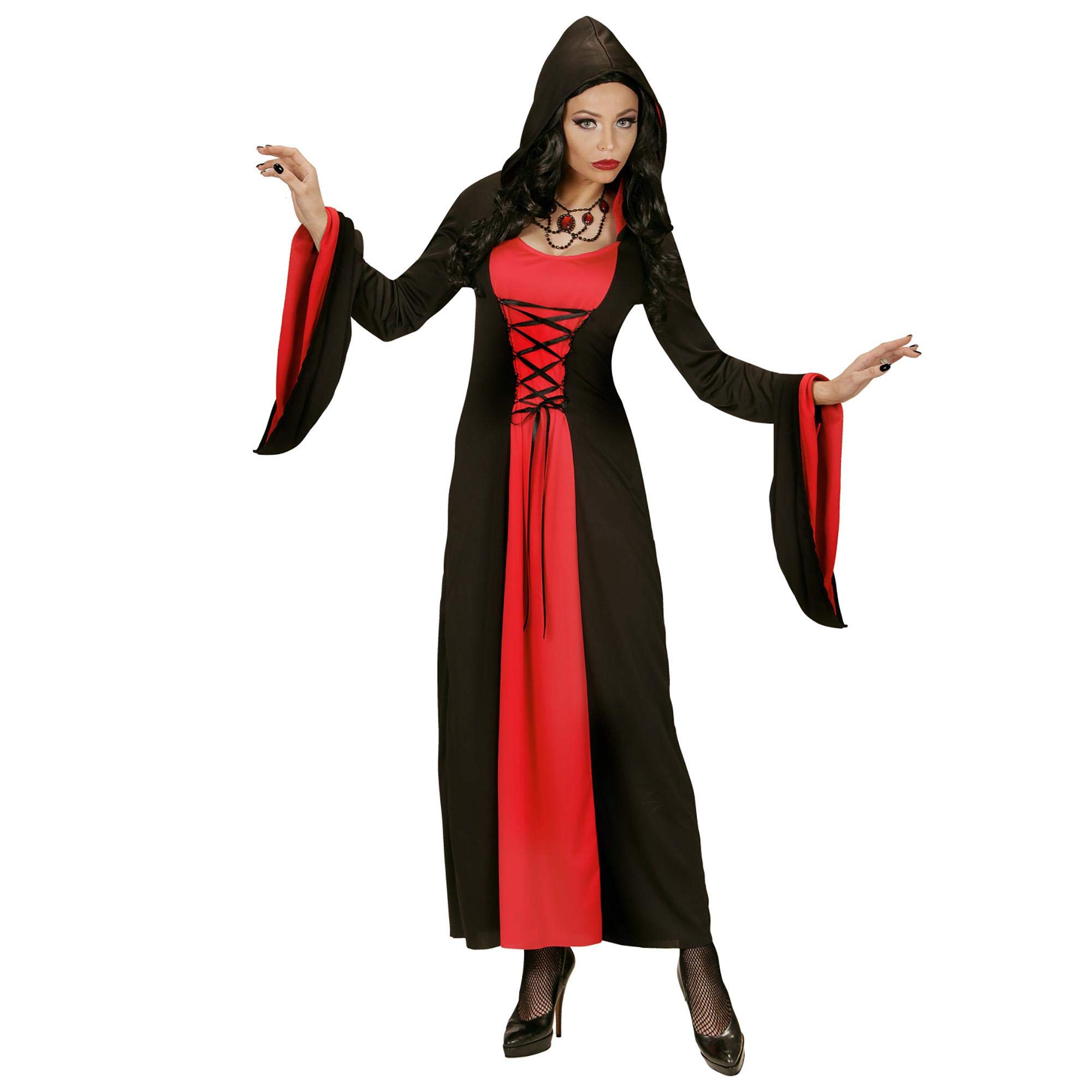 Widmann Adult Gothic Lady Costume Dress with Hood