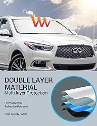 Proadsy 2024 Upgrade Front Windshield Sun Shade