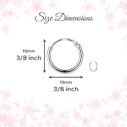 Cherished Moments Sterling Silver 10mm Endless Hoop