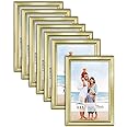 Icona Bay 4x6 Picture Frames Set (Gold, 12 Pack), Classy Contemporary Style, Maestro Collection