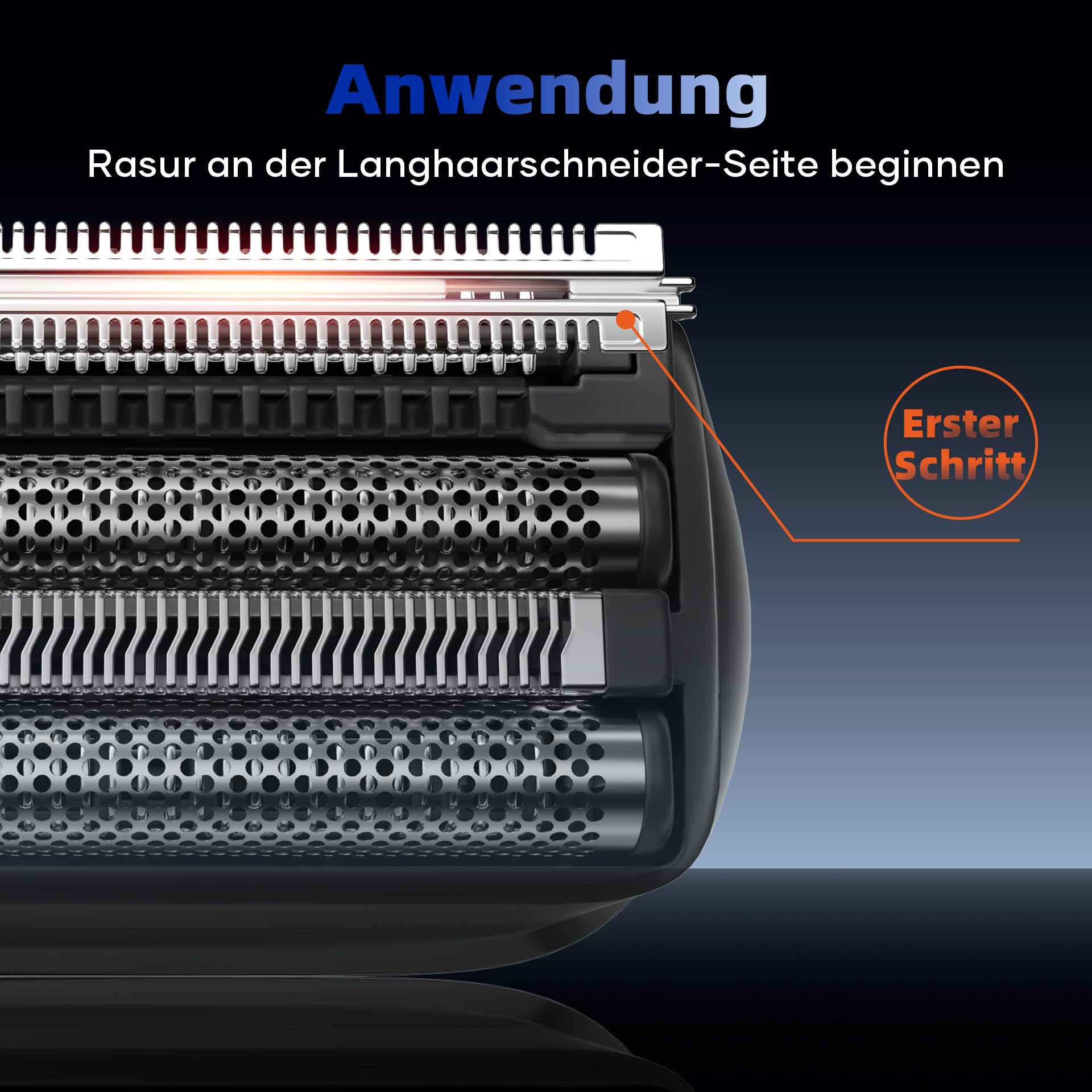 Elektrorasierer Herren, kensen Mini Foil Shaver Mit 4 Flexiblem Scherkopf Rasierapparat Usb-C Elektrischer Rasierer Wasserdicht Folienrasierer 120Min Trockenrasierer Tragbar für Bart Gesicht Reise 5