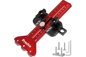 Preciva Thin Rip Table Saw Jig - 3 Pulleys Thin Rip Jig for Making Repetitive Narrow Strip Cuts, Table Saw Guide Fits for 3/8