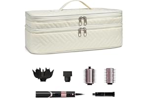 ARLMEGOR Double-Layer Carrying Case Apply to Revlon One-Step Hair Dryer, Travel Bag for Hair Volumizer/Styler,Water Resistant Storage Organizer Box,Compatible with FlexStyle Attachment (Bag Only)