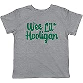 Toddler St Patricks Day Shirt - Wee Lil Hooligan Funny Irish Tee for Kids, Boys & Girls, Lucky Shamrock Baby Outfit