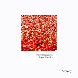 Hemway Holographic Red Glitter Shaker 130g 1/8 inch Metallic Flake view 2