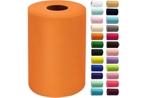 IONTACH Orange Tulle Fabric Rolls 6 Inch by 100 Yards (300 feet) Fabric Spool Tulle Ribbon for DIY Orange Halloween Tutu Bow Baby Shower Birthday Party Wedding Decorations Christmas Craft Supplies
