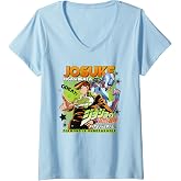 Womens JoJo's Bizarre Adventure Josuke Magazine Cover Anime V-Neck T-Shirt