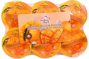 Sinbao Star Mango Pudding, Pack of 6, 600g