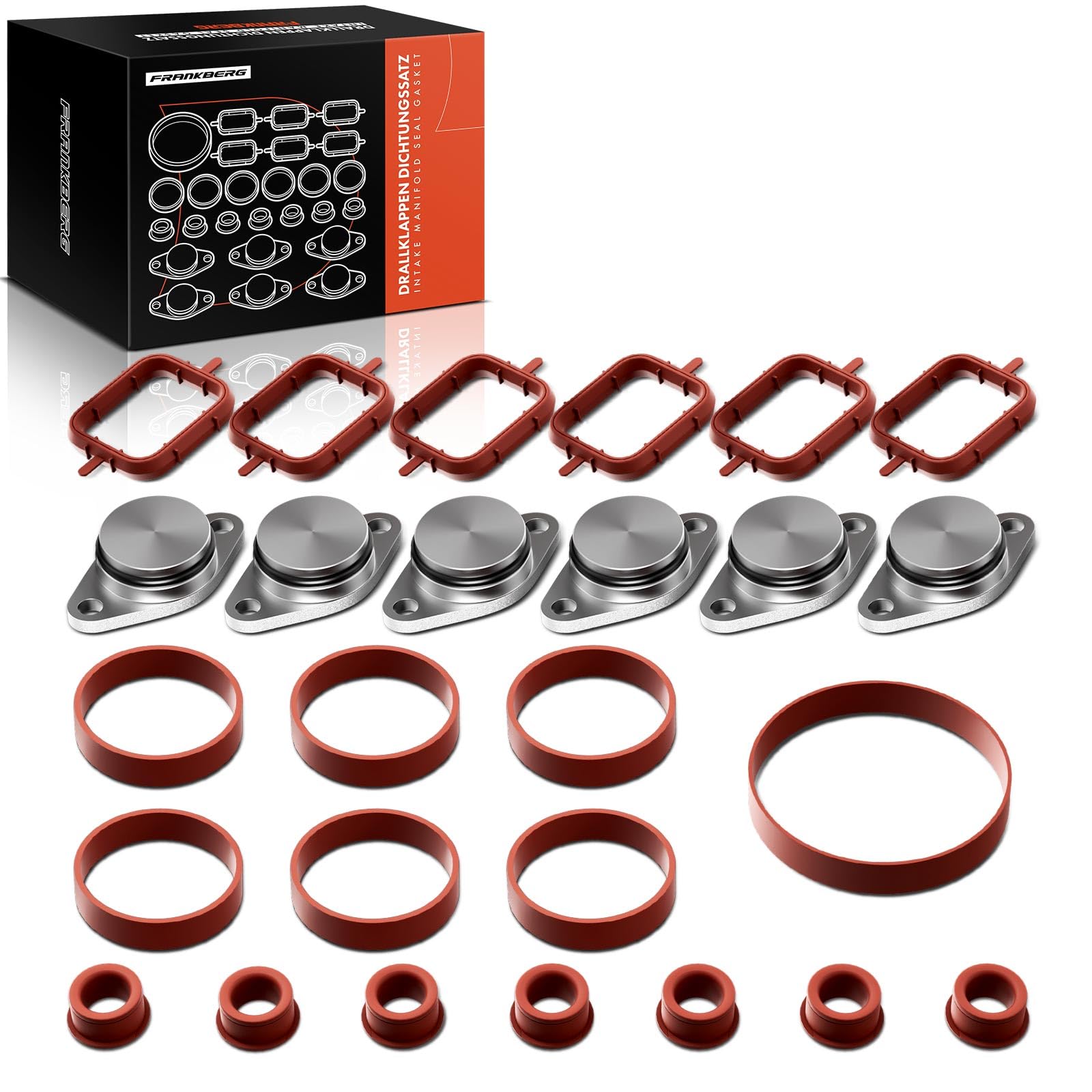 Air Intake Manifold Swirl Flap Gasket Kit 4x22 mm for E38 E39 E46 E60 E61 E63 E64 E65 E66 E67 E81 E82 E88 E90 E91 E92 E93 X3 E83 X5 E53 E87 X5 E70 X6 E71 E72 11612246949