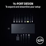 Razer USB 4 Dock 14-Port 40Gbps Dual Display 100W Charging Black view 3