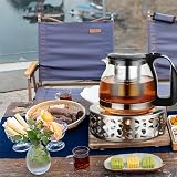 YZDZSW Stainless Steel Teapot Warmer 15cm Base Coffee Tea Milk Heat Stand view 4