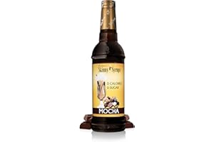 JORDAN'S SKINNY MIXES Jordan's Skinny Syrups Sugar Free Coffee Syrup, Mocha Flavor Drink Mix, Zero Calorie Flavoring for Chai Latte, Protein Shake, Food & More, Gluten Free, Keto Friendly, 25.4 Fl Oz, 1 Pack