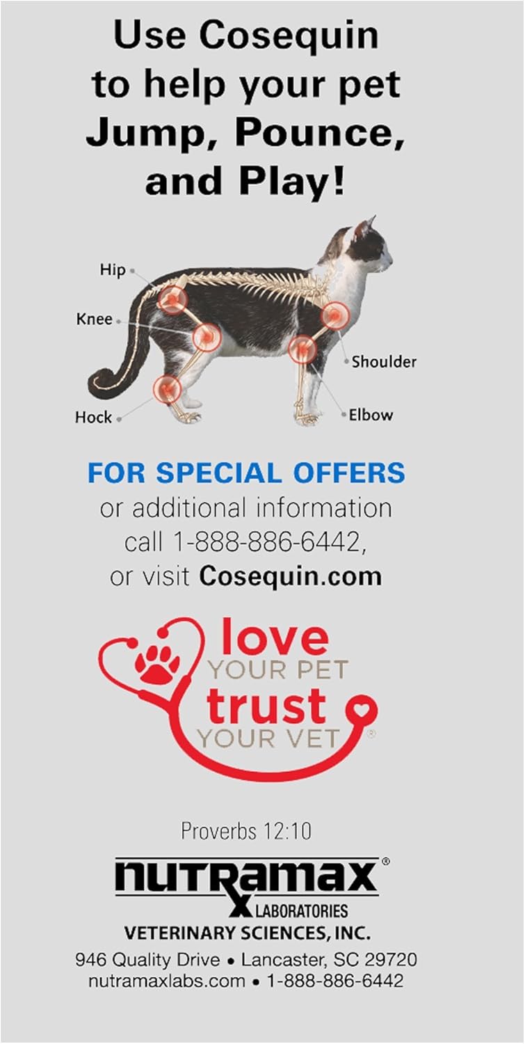 Cosequin Capsules and Cat Bone & Joint Health Supplement for Sprinkle : Pet Supplies