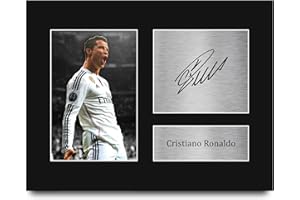 HWC Trading Cristiano Ronaldo Real Madrid Gifts Printed Signed Autograph Picture for Soccer Fans and Supporters - US Letter Size