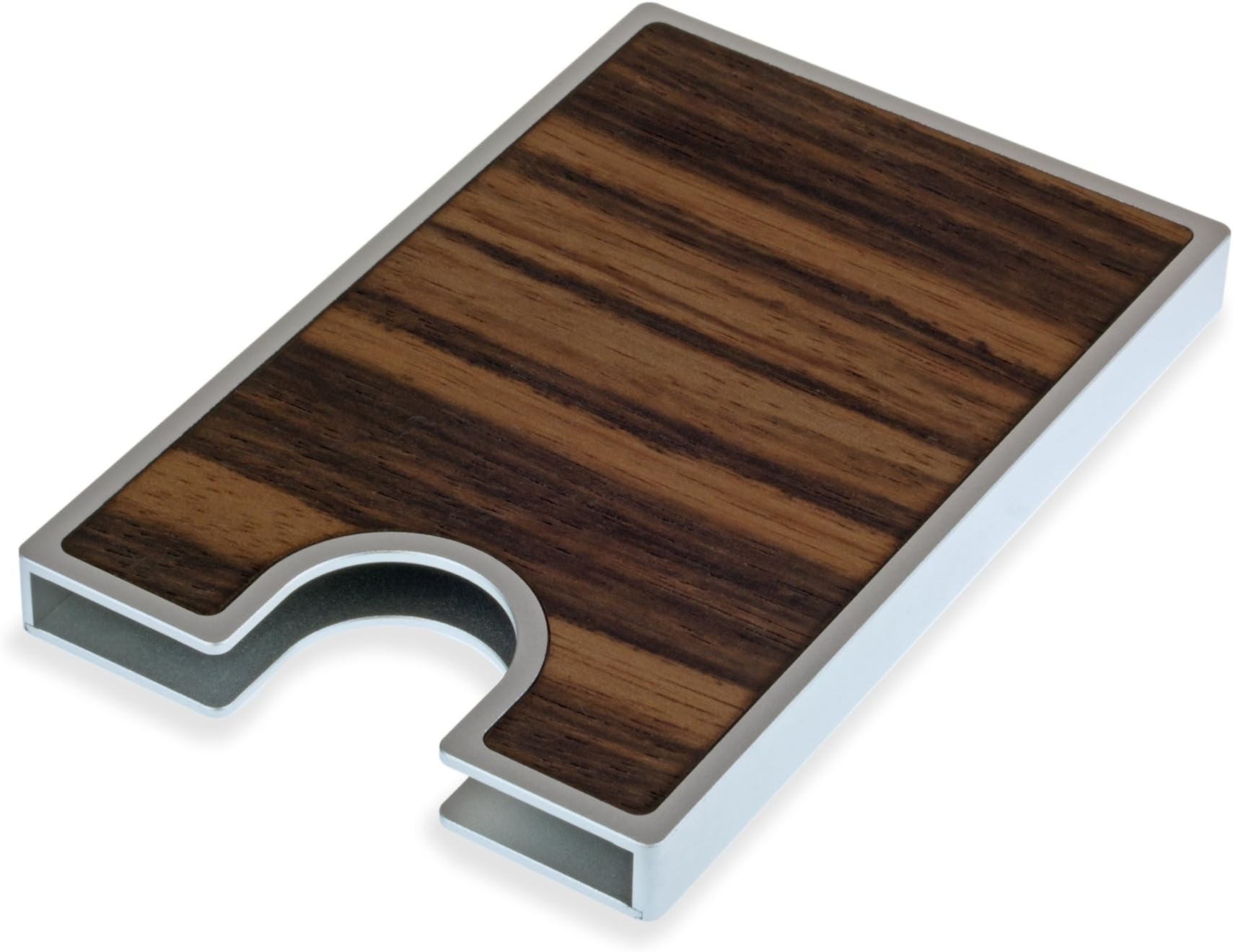 wood plop macassar - swappable SATA SSD/HDD enclosure, real macassar inlay, UASP support